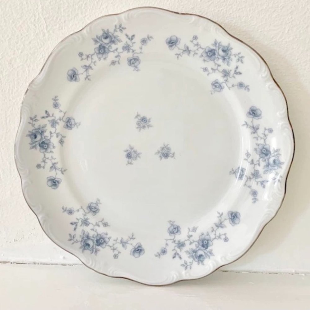 Haviland Blue Garland 10" Dinner Plates Set of 6